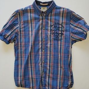 Scotch & Soda Men's Short Sleeve Pearl Snap Shirt